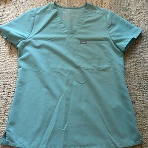 Figs Catarina XS top in Seaglass